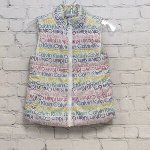 Calvin Klein Zip Puffer Vest size 4T Girls